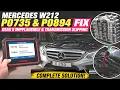 Mercedes E-class P0735 P0894 Fix Gear 5 Implausible Transmission Slipping Solution E250 W212