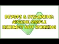 DevOps SysAdmins Apache simple redirect not working