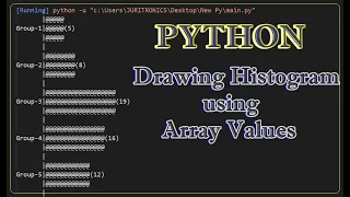 Python Program for Drawing Histogram using Array Values