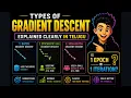 39 Types of Gradient Descent Explained Clearly in Telugu Is 1 Epoch 1 Iteration