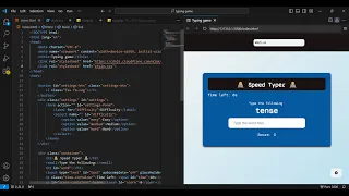 How to create Typing Game with HTML CSS and JavaScript Beginner-Friendly Project