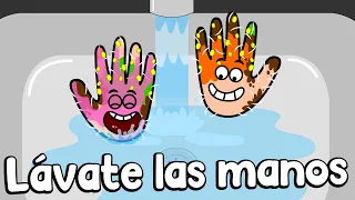 LÁVATE LAS MANOS - Hábitos saludables - Lavado de manos - Dibujos animados para niños - Preescolar