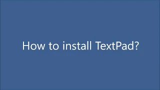 How to install Textpad