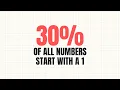 The Digit That Catches Fraud Why 30 of Numbers Start With 1