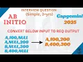 Capgemini Repeated Aggregate Q - Abinitio Interview Question Solution