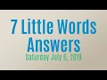 7 Little Words Daily Puzzle July 6 2019