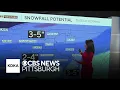 How much snow is forecasted for the Pittsburgh area on Dec 2 2025