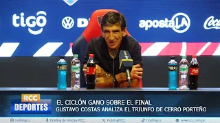 Análisis de Gustavo Costas tras la victoria de Cerro Porteño en Barrio Obrero