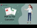 How convert PDF into TSV in seconds by using Convertez