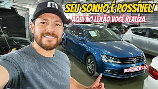 O CARRO DOS SEUS SONHOS ESTÁ no LEILÃO ! Jetta, Sonata, Civic Valores reais no Vídeo CONFIRA.