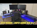 SEVEN WARRIOR L-Shaped Gaming Desk 50 4 Review Test Ergonomic Gaming Table with Monitor Stand