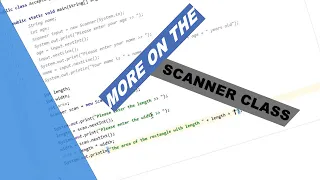 Java Tutorial 6 - More On the Scanner Class