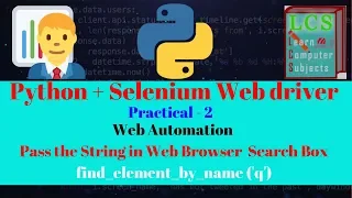 Selenium Chrome Web driver Python Use of Find element by name Web Automation