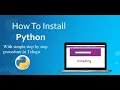 Installations and Environmental Settings of Python Learn Python Full Course In Telugu Part-3