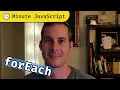Minute JavaScript - Array s forEach