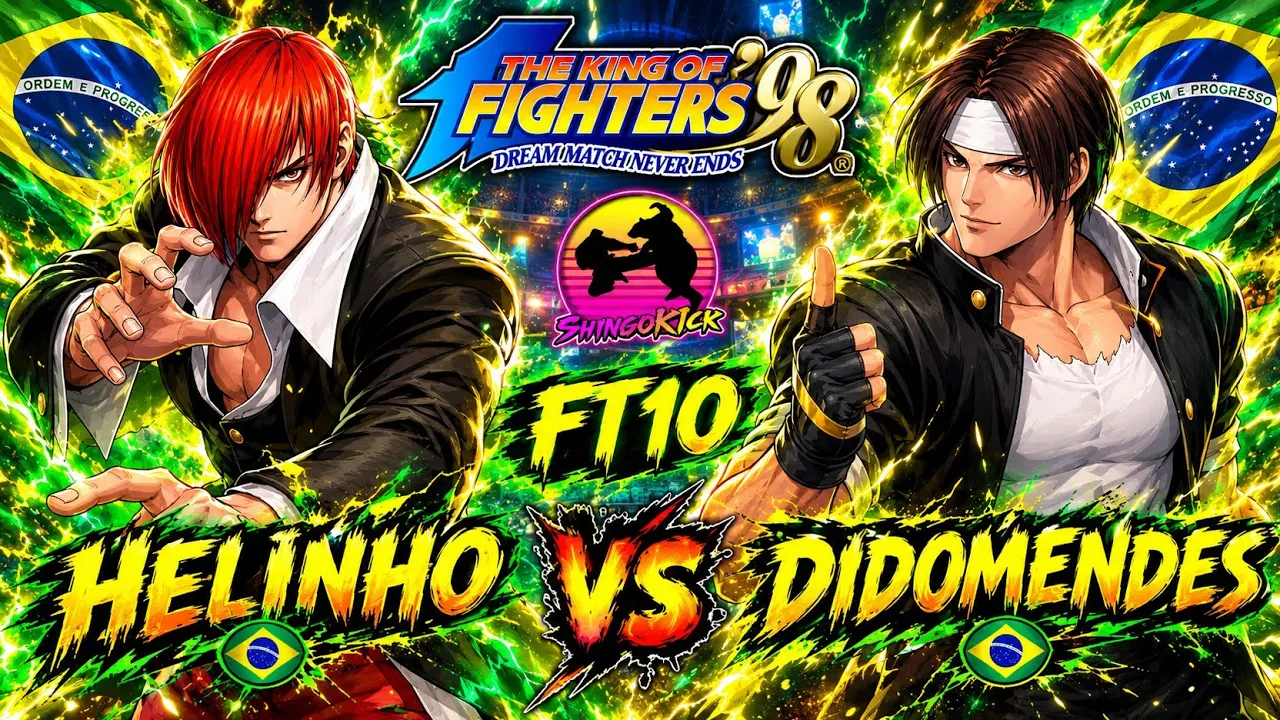 🔥Obligado a jugar al MÁXIMO👺🔥Helinho 🇧🇷 🆚 Didomendes 🇧🇷 FT10 #kof98