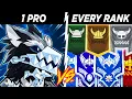 1 PRO vs EVERY Rank Brawlhalla Crew Battle