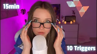ASMR 10 Triggers to fall asleep in 15 Minutes