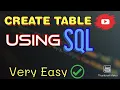 How to create table in sql hindi code with safi