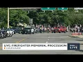 WATCH Firefighter Frank Harwood funeral procession in Coeur d Alene