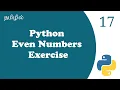 Even Number Finder in python Python Exercises Tutorial in Tamil Tamil Programmer