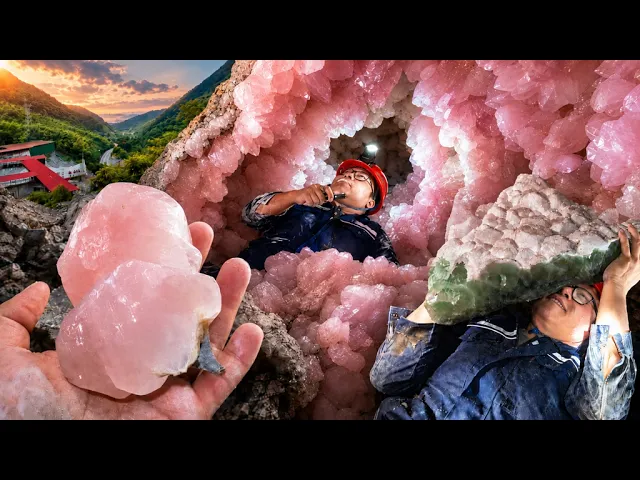 🇨🇳 I Went 530 Meters Underground for Pink Calcite Mine in China!