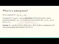 Algorithms What is the longest common subsequence problem