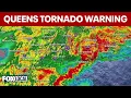 Tornado warning issued in Queens Nassau County