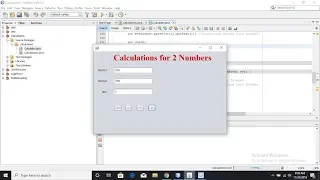 HOW to ADD SUBSTRACT MULTIPLY DIVIDE in JAVA SWINGS 05 Minutes Easy Tutorial