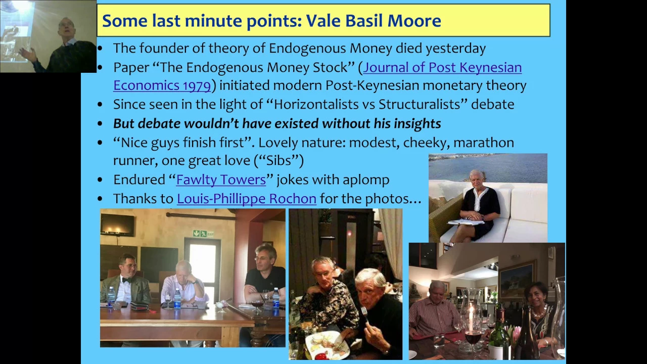 Lecture 07/08 Endogenous Money & a tribute to Basil Moore