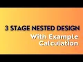3 Stage Nested Design with Examples