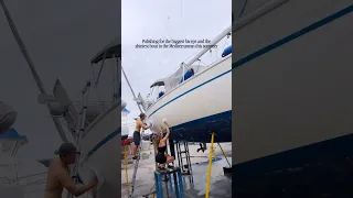 Glow up for us and the boat✨😉 #boat #polish #sailboat #boatlife