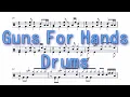 Download Lagu Guns For Hands - Twenty One Pilots - Drums Sheet Music