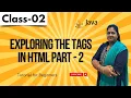 Exploring the HTML Tags HTML and TAGS Tutorial for Beginners Java FullStack Class 02