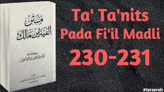 Download Alfiyyah Ibnu Malik bait 230-231 // Ta' Ta'nist Pada Fi'il Madli // MP3