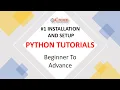 Python Tutorial for Beginners Python Installation PyCharm Jupyter Notebook