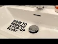 How to Remove an EasyClean Pop-Up Plug Read Description