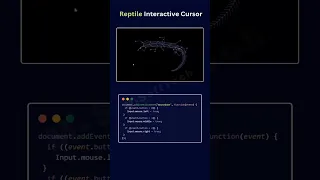 Reptile-Style Interactive Cursor Tail Ripple JS