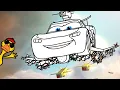 How To Draw Lightning McQueen Into A Fighter Lightning Storm Dinoco McQueen cars Alexand Duck