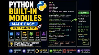 Python Standard Library Explained os sys datetime random json Full Guide