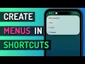 How to Create a Choose From Menu Shortcut
