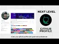 Next Level GitHub Profile README NEW 2024 Markdown template Improve Your Github profiles