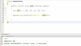 68 One Dimensional Array Example in Java Programming Hindi