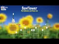 Sunflower - Ukulele play along C F Dm
