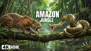 AMAZON JUNGLE 4K | Discover Predators of the Tropical Rainforest | 60FPS Wildlife Film