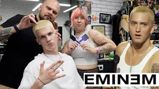 Eminem Slim Shady Haircut Bleach Transformation Eminem s iconic look