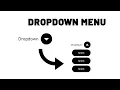 Animated dropdown menu with hover effect using html5 and css3
