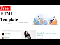 Podcaster Create an HTML Template Free download source code Quickcode UI Tutorial