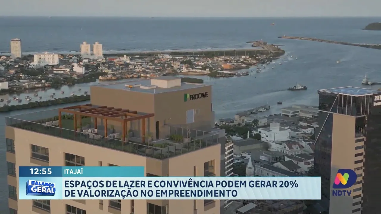 Espaços de lazer no topo dos prédios valorizam imóveis em Itajaí