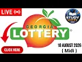 Tiraj georgia en direct Resultat Georgia Midi 18 Aout 2026 En Direct